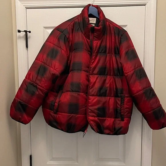Universal Thread Red and Black Plaid Jacket - Picture 1 of 7